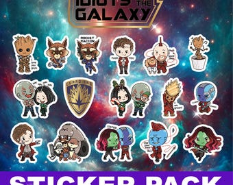 Guardians of the Galaxy Fanart Aufkleber | Vinyl PVC Laptop Wasserflasche Abziehbilder