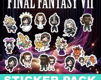 Final Fantasy VII Remake Fanart Aufkleber | Vinyl PVC Fanart Aufkleber