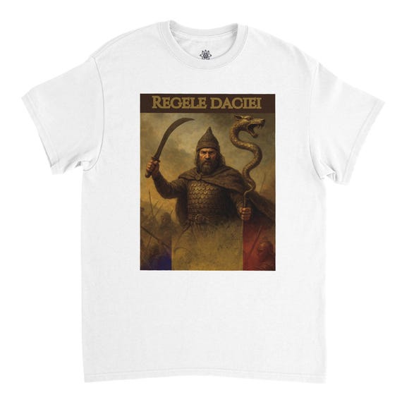 Historical T-shirt, Decebalus King of Dacia T-shirt, Romania T-shirt, Romanian T-shirt, Ancient Warrior T-shirt, Men's T-shirt