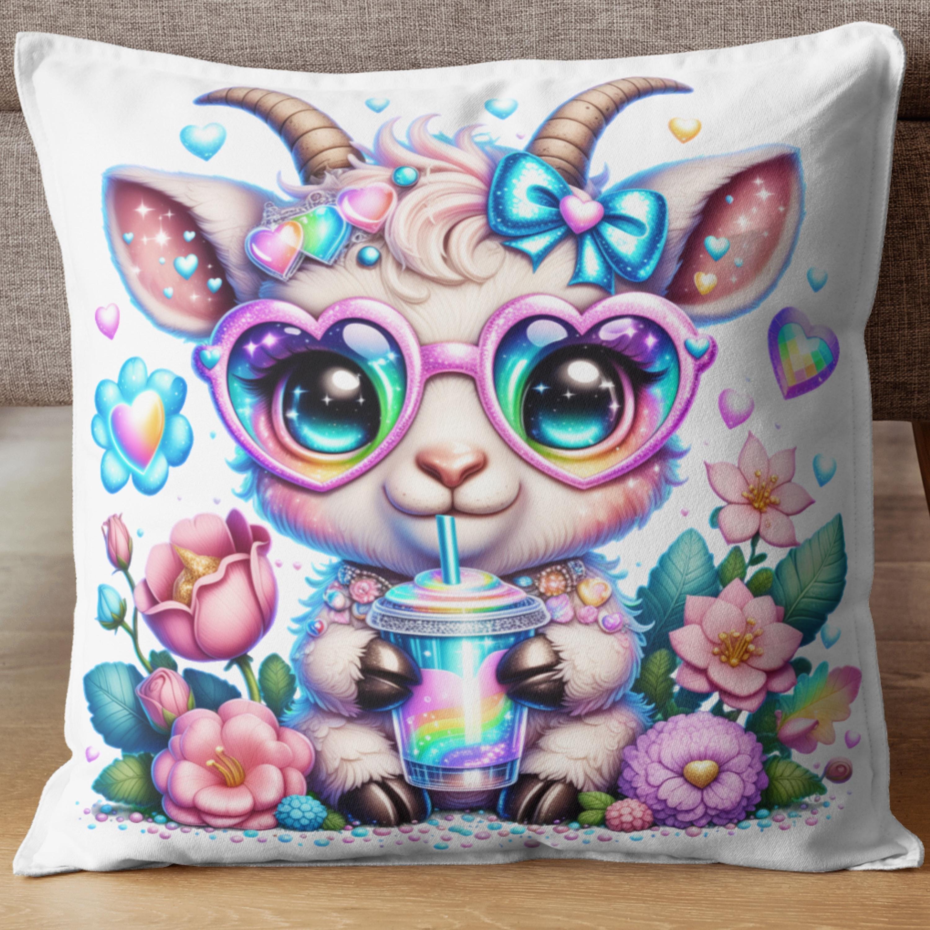 Cute Pastel Baby Farm Animals Clipart Bundle | Kawaii Cow Pig Sheep ...