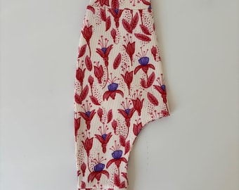 Organic Floral Baby Harem Pants | Handmade Toddler Pants | OEKO-TEX Cotton Baby Clothing | Baby Girl Leggings