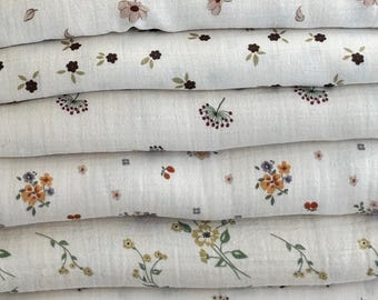 Organic Muslin Baby Blanket 2 Layer,Soft Breathable Cotton Swaddle,Newborn Blanket,Toddler Blanket,Baby Shower Gift,Lightweight Baby Blanket