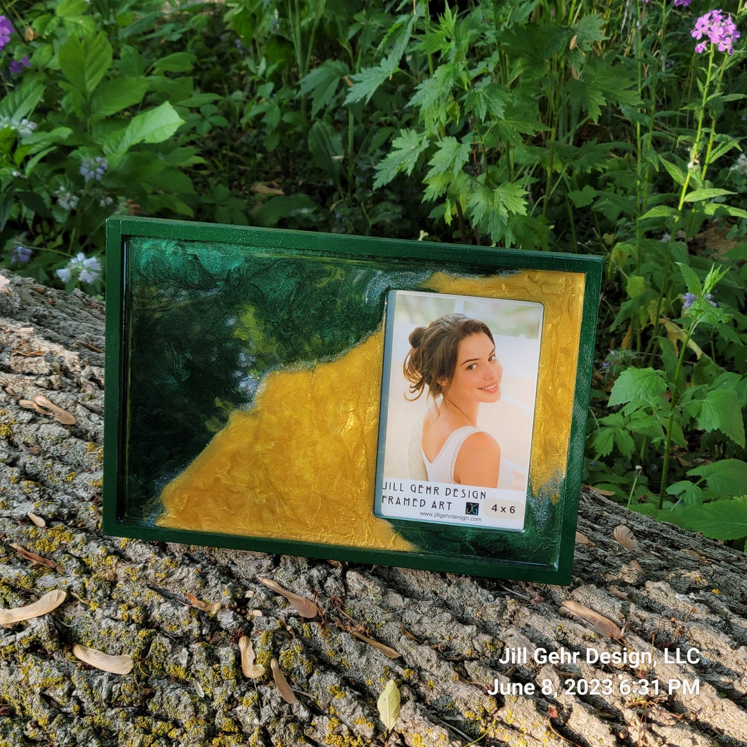 Green and Gold Photo Frame Green Bay Photo Frame Packers Frame Gift for