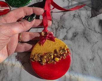 Red & Gold Ornament - Christmas Ornament