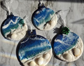 Nautical Ornament - Handmade Beach Ornament -