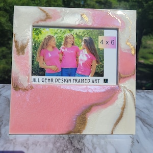 Pink Elegance Frame - Childrens Frame - Pink Pearl Shimmer Frame - Gift for Anyone