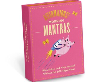 Knock Knock Affirmators Mantras Deck, 30 Cards +  tarot blind reading • 52 cards, oracle deck, oracle tool, tarot tool, divination tool