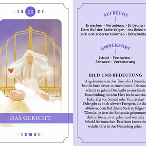 Seelenreise Tarot 1 card tarot blind reading 78 tarotkarten, oracle deck, oracle tool, tarot tool, divination tool immagine 5