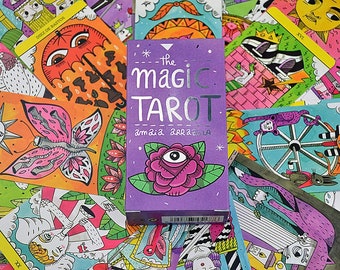 Magic Tarot Deck, 78 tarot cards, booklet + tarot blind reading • tarot tool, oracle tool, tarot cards, esoteric tool, divination tool