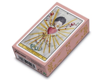 Tarot de luz, 78 tarot cards, booklet + tarot blind reading • tarot tool, oracle tool, tarot cards, esoteric tool, divination tool
