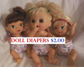 Doll bib OR FREE doll bib-spoon when buy any 6 cloth doll diapers luvabella bitty baby baby alive get better bailey sips cuddles luvabeau