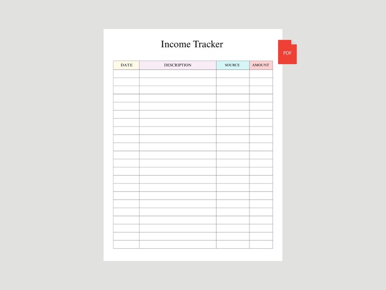 Monthly Budget Planner Printable: Income Tracker, Financial Planning ...