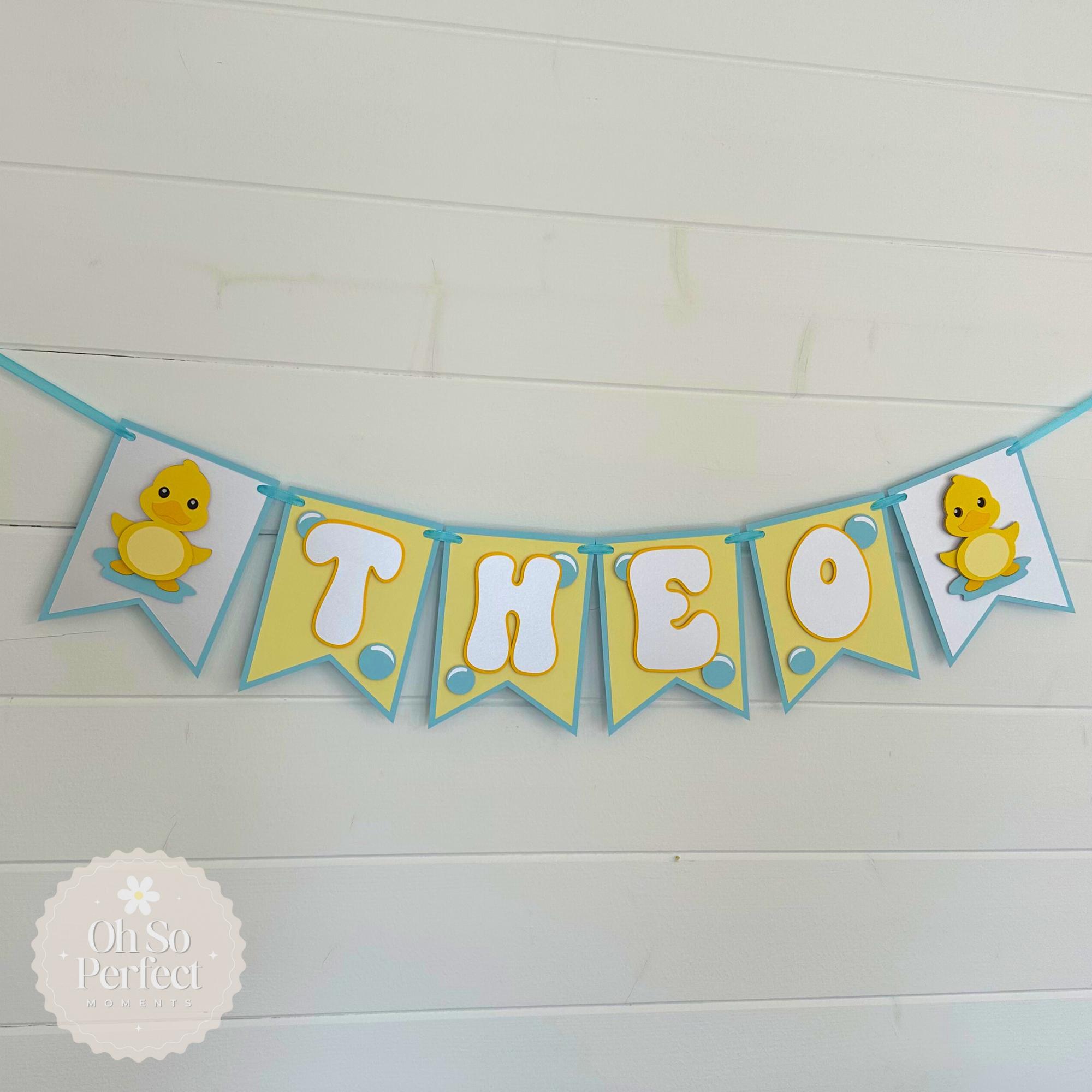Duck Bunting Banner | Personalised Party Decorations - Etsy