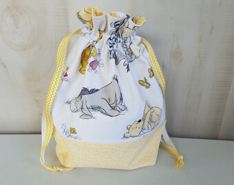 Sock Project Bag - Pooh and Friends