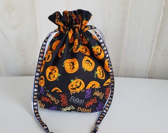 Sock Project Bag: Jack-O-Lanterns