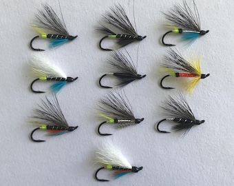 Traditional Newfoundland Atlantic Salmon Flies - 10 Fly Pattern Set