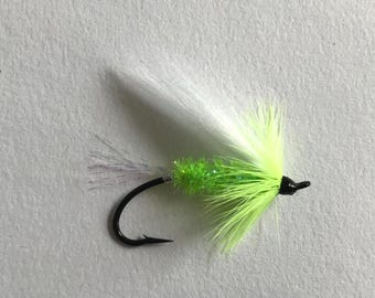 Salmon and Steelhead Flies - Green Polar Shrimp - Size 1 - Daiichi 2161 Salmon Curved