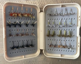 Hand-Tied Trout Fishing Dry Flies: 40 Fly Pattern Set, Size 12