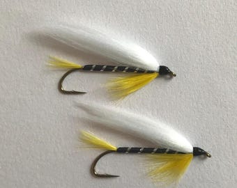 Black Ghost - Salmon and Trout Streamer Flies - 2 Pack Combo