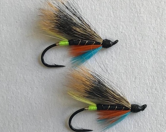 Green Butt Thunder and Lightning - Atlantic Salmon Flies - 2 Pack Combo