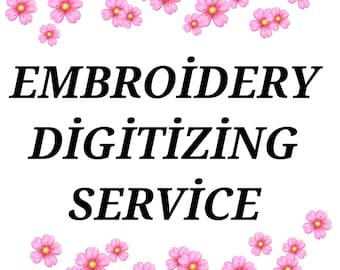 Servicio de digitalización de bordados, conversión de vectores a archivos PES y DST