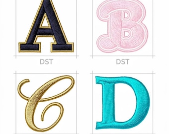 Alphabet Embroidery Digital File - Machine Embroidery Pattern