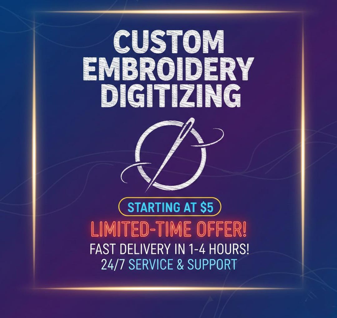 Custom Embroidery Digitizing, Logo Digitizing, Custom Digitize ,image ...