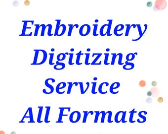 Digitalizador de bordado urgente, digitalización de archivos para máquinas Bernina y Brother