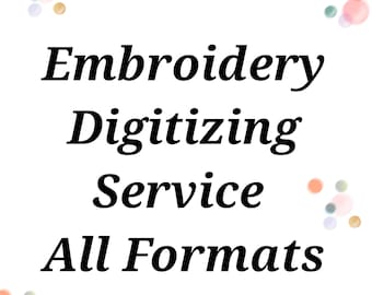 Servicio rápido de digitalización de bordados: digitalice cualquier logotipo en archivo DST