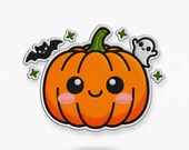 Kawaii Pumpkin Patch Applique | Halloween Embroidery File (DST)