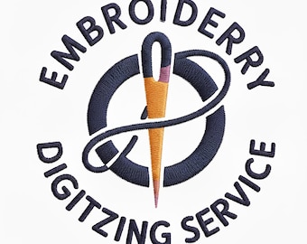 Servicio de digitalización de bordados personalizados, conversión de logotipos a archivos DST, PES y JEF.
