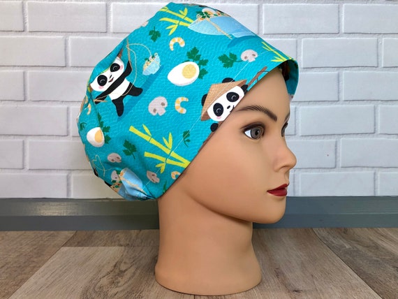 Panda Scrub Cap | Etsy