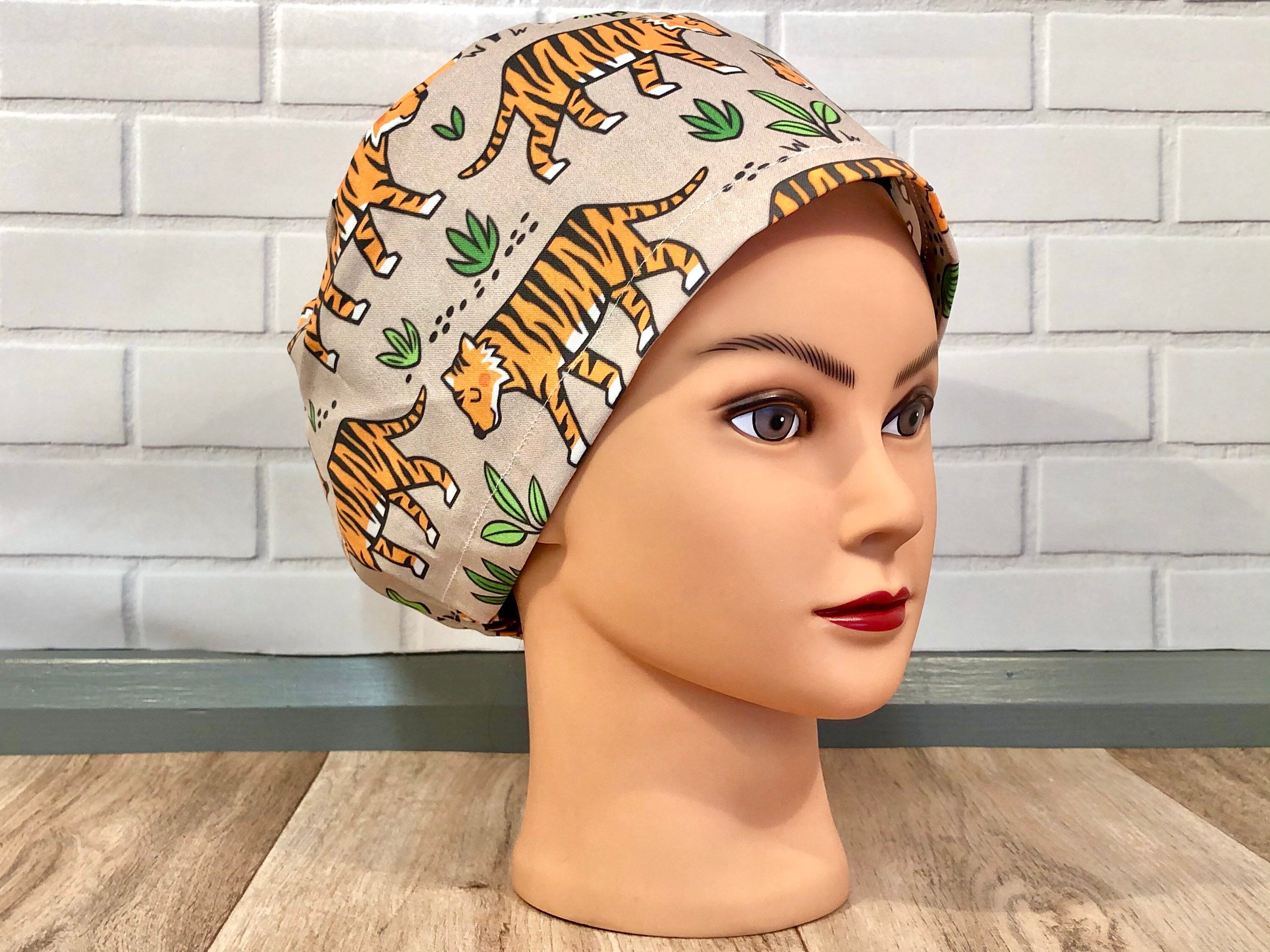 Tiger Scrub Cap | Etsy