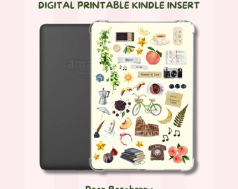 Call Me By Your Name Kindle Insert | Digital Download | Printable Cover 2 Sizes | Elio & Oliver Vibes | Book Lover Aesthetic