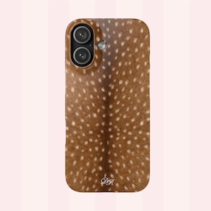Deer Print Phone Case | iPhone & Samsung Cover | Glossy or Matte Finish | It Girl Aesthetic