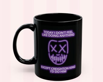 God of Pain Inspired Mug | Creighton King Black Mug | Little Purple Ceramic Cup | God of Legacy Series | Dark Romance Books Aesthetic
