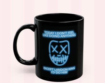 God of Ruin Inspired Mug | Landon King Black Mug | Little Muse Ceramic Cup | God of Legacy Series | Dark Romance Books Aesthetic