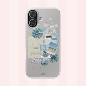 Durchsichtige Handyhülle „Binding 13“, passend für iPhone und Samsung, mit Johnny Kavanagh und Shannon Lynch, Liebesroman