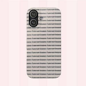 Ich bin nicht verrückt, „Zerstöre mich“-Handyhülle, iPhone- und Samsung-Hülle, glänzend oder matt, für Liebhaber dystopischer Bücher