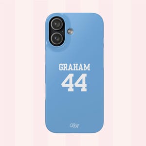 Off-Campus, The Deal, Garrett Graham 44, Blue Phone Case, iPhon & Samsung Cover, Glossy or Matt Finish
