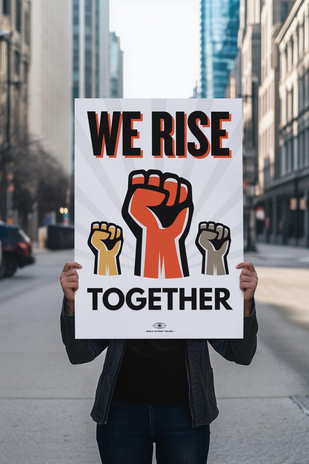 We Rise Partner Poster We Rise Together Protest Sign | Activism Poster (digital Download) - Etsy