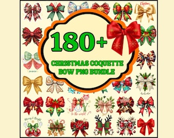 180+ Christmas Coquette Bow Png Bundle, Retro Holidays png, Candy Cane Gingerbread Png, Christmas Light Bow png, Coquette Bow png, Bow png.