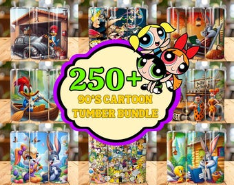 Paquete de envoltorios para vasos con dibujos animados de los 90, diseños de sublimación de dibujos animados, PNG de dibujos animados, envoltorio de dibujos animados, vaso para niños de los 90, dibujos animados divertidos, vaso de 20 oz.