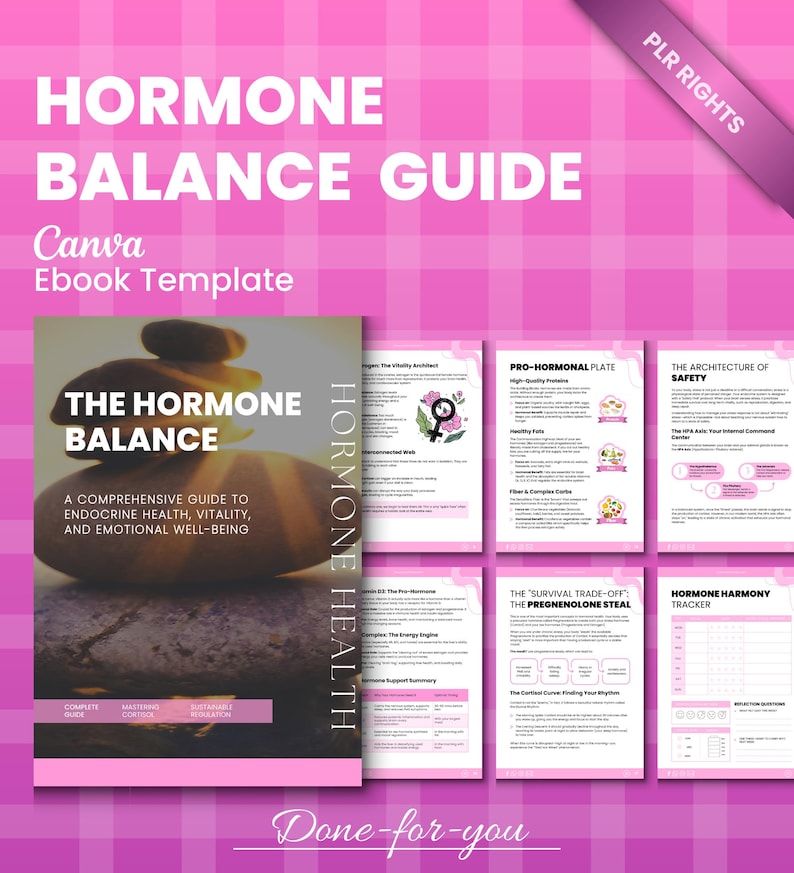 Hormone Balance Guide for Women | Wellness Coach PLR Template | Women's ...