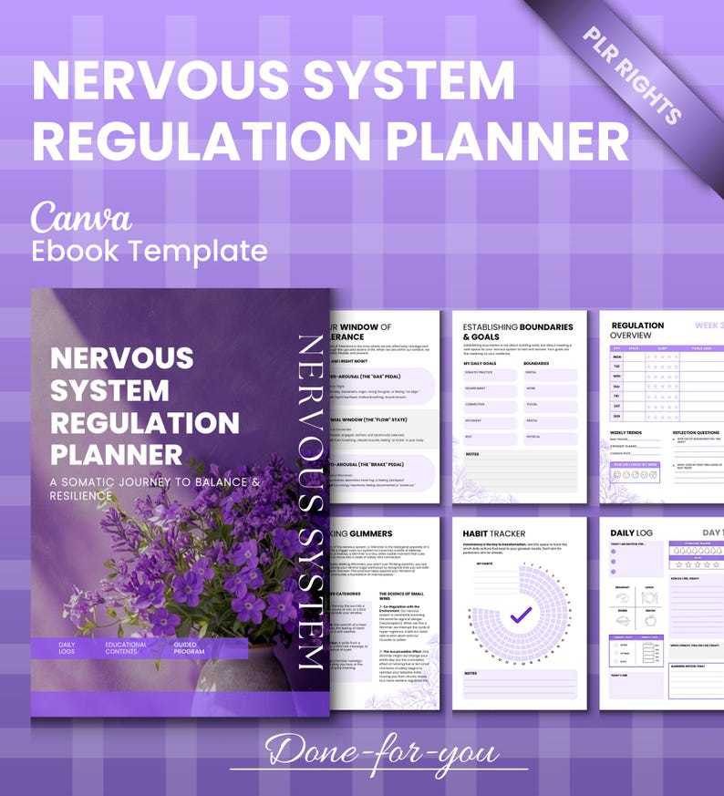 Nervous System Regulation Planner PLR | Somatic Healing Journal | Vagus ...