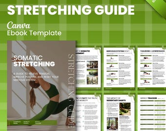 PLR-Canva-Vorlage für Somatisches Dehnen für Coaches | Wellness-Leitfaden mit Weiterverkaufsrechten | Lead-Magnet für die Nervensystem-Regeneration | Bearbeitbarer Yoga-Leitfaden