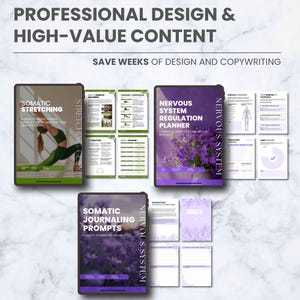 Somatisches Coaching-Business-System, Marketing- und Onboarding-Kit, PLR-Canva-Vorlagen zur Regulierung des Nervensystems, Wellness-Business-Komplettpaket Bild 5