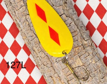 Five of Diamonds Fishing Lure Spoon - Etsy Five of Diamonds Fishing Lure Spoon - Etsy