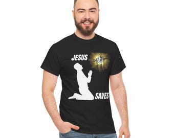 Faith-Inspired Unisex Heavy Cotton Tee, Casual Christian Apparel, Gift for Believers, Church Event Wear, Everyday Faith Statement
