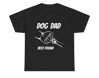 Dog Dad fist bump paw T-Shirt | Best Friend graphic tee